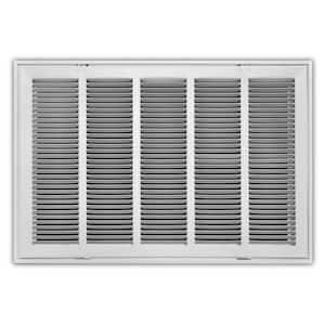 25 in. x 16 in. Steel Return Air Filter Grille in White