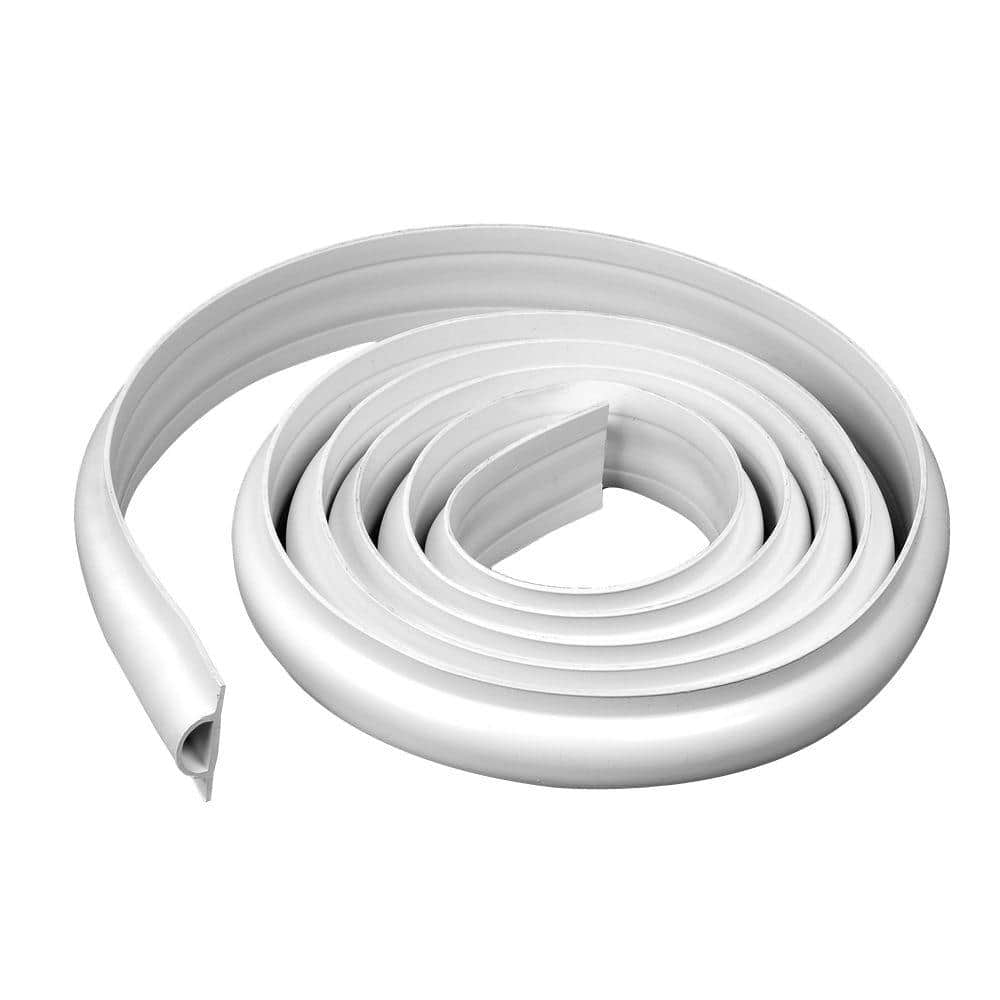 ProFlex 25 ft. White D Profile Dock Edging 5011W-25C - The Home Depot