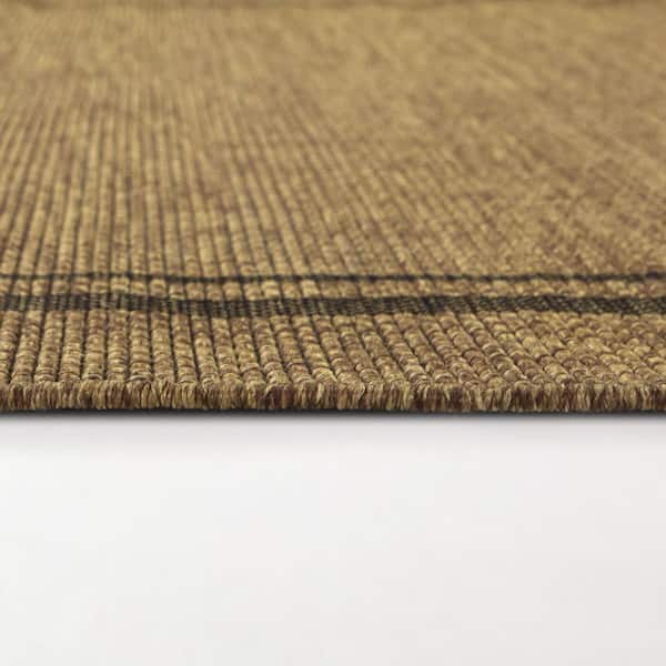 Proust Charcoal 7 ft. 10 in. x 10 ft. Border Indoor/Outdoor Area Rug
