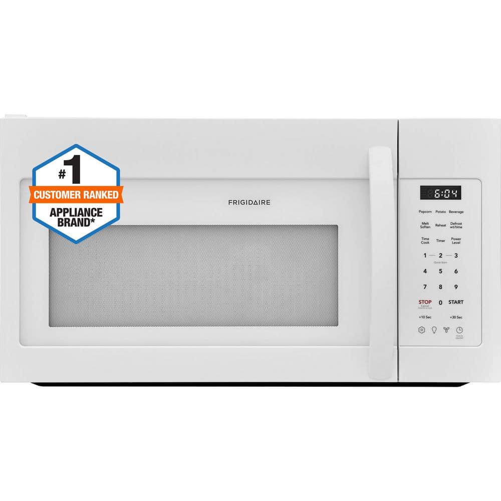 30 in Width 1.8 cu. ft. 1000 Watt Over the Range Microwave with Charcoal Filter 300 CFM in White