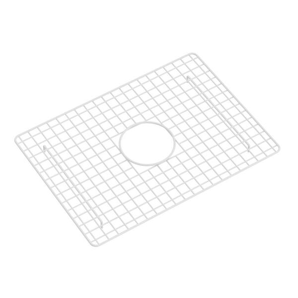 ROHL Wire Sink Grid for MS2418 Kitchen Sinks with Center Drain Hole in White