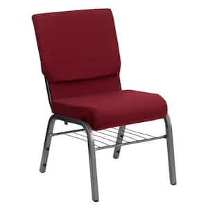 Fabric Stackable Chair in Burgundy