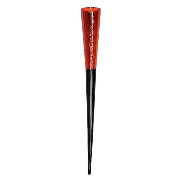 ACHLA DESIGNS 15.75"H Red and Black Glass/Iron Outdoor Votive Sparkle Candle Holder Cone, Home and Garden Accent Decor
