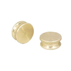 9/16 in. Brass Plate Lock-Up Caps