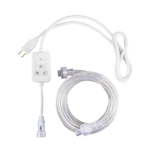 EcoSmart 16 Plug-In Bright White LED Dimmable Linkable Outdoor