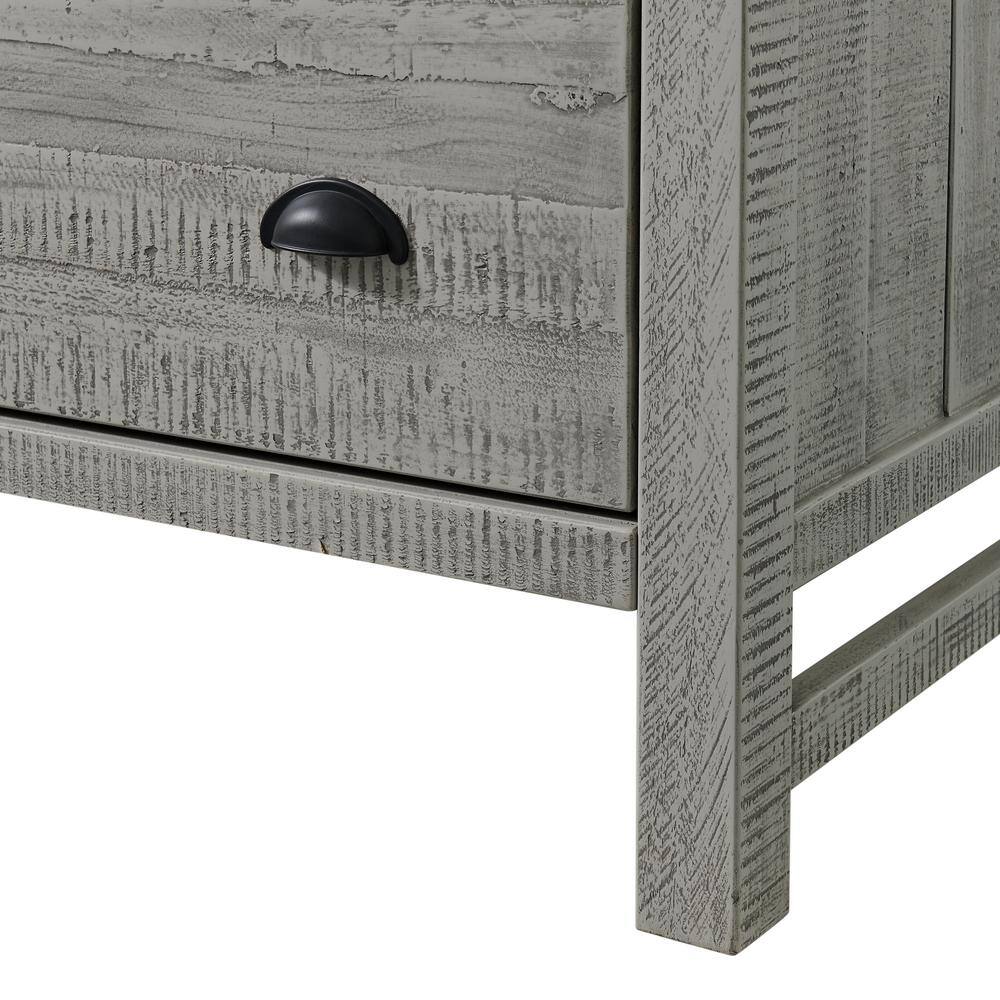 Arden 6-Drawer Double Dresser, Driftwood Gray Solid Pine Wood, Rustic Finish Ideal for Bedroom Storage and Organization - thumbnail 8
