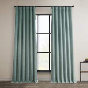 Sea Thistle Solid Rod Pocket Room Darkening Curtain - 50 in. W x 84 in. L (1 Panel)