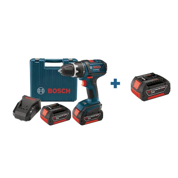 18-Volt Compact Tough Drill Driver with (2) 3.0 Ah Battery with Free 3rd 18-Volt Lithium-Ion Battery
