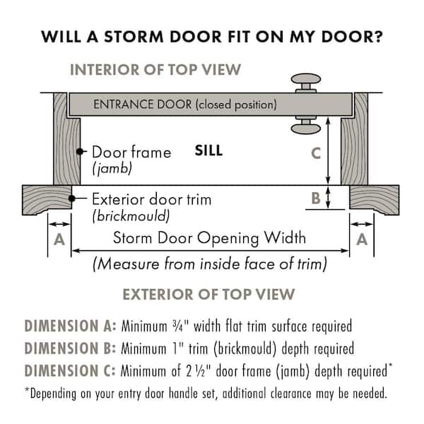 LARSON 32-in x 78-in White Mid-View Storm Door LARSON 32-in x 78-in White Mid-View Storm Door
