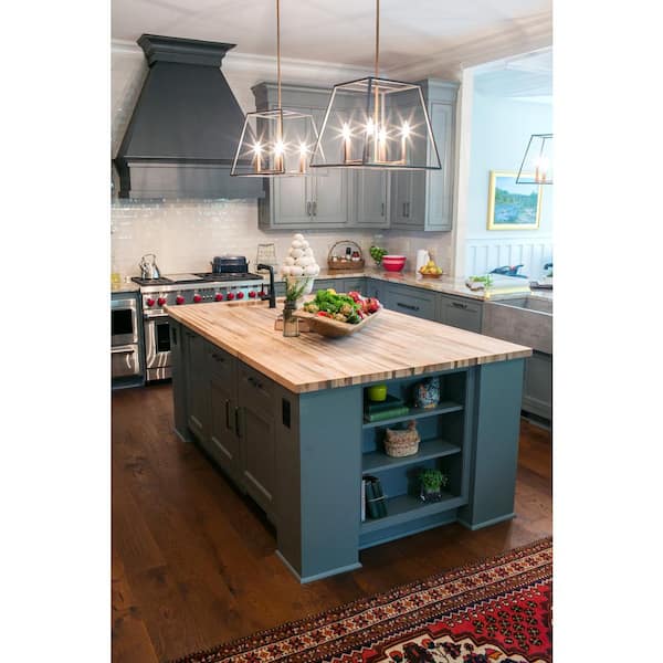 Unfinished Maple 8 ft. L x 25 in. D x 1.5 in. T Butcher Block Countertop