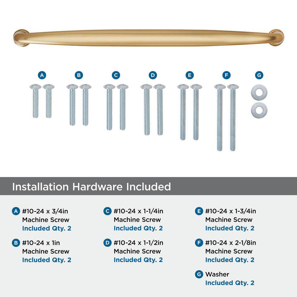 Champagne Bronze 18" Modern Appliance Pull with Mounting Hardware