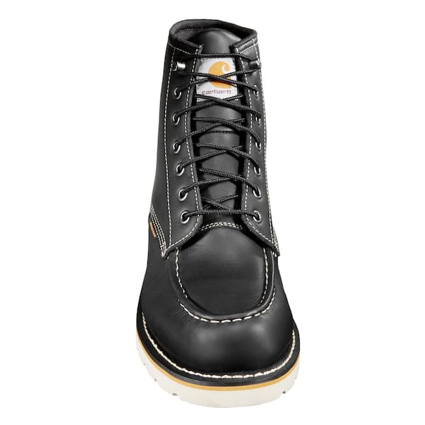 Mens black soft on sale toe work boots