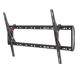 13 in. to 90 in. Tilt Flat/Curved TV Wall Mount Auto Locking Patent Extra Stable in Black