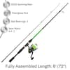 KUNNAN Blackwater Black/Green 6ft Fishing Pole w/