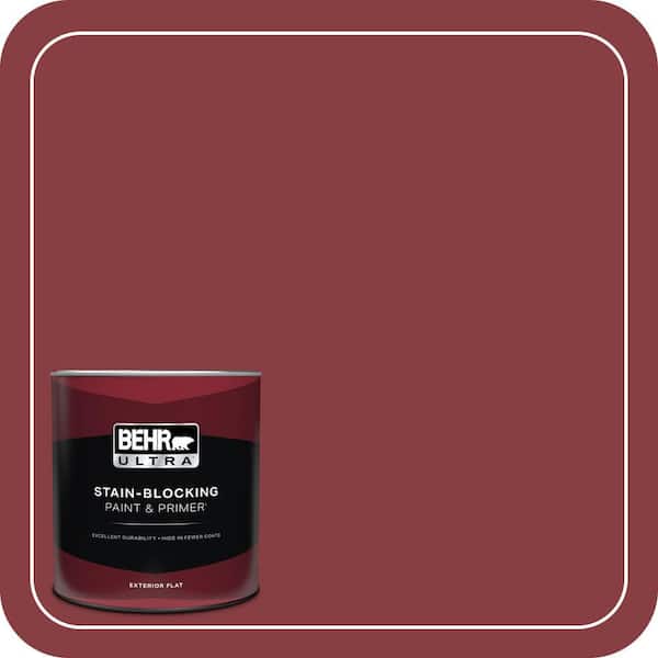 BEHR ULTRA 1 qt. #S-G-140 Cherry Cobbler Flat Exterior Paint & Primer