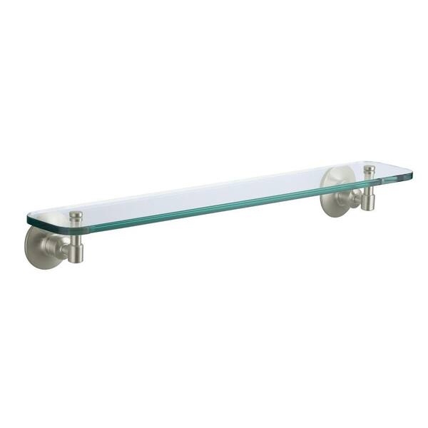 KOHLER Archer 24 in. W Wall-Mount Shelf in Glass and Vibrant Brushed Nickel