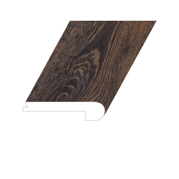 Montserrat Romulus Deep Espresso 1 in. T x 4.5 in. W x 94.5 in. L Vinyl Flush Stair Nose Molding