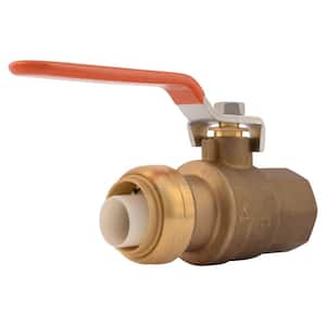 1 in. Brass Push-to-Connect X Female Pipe Thread Ball Valve