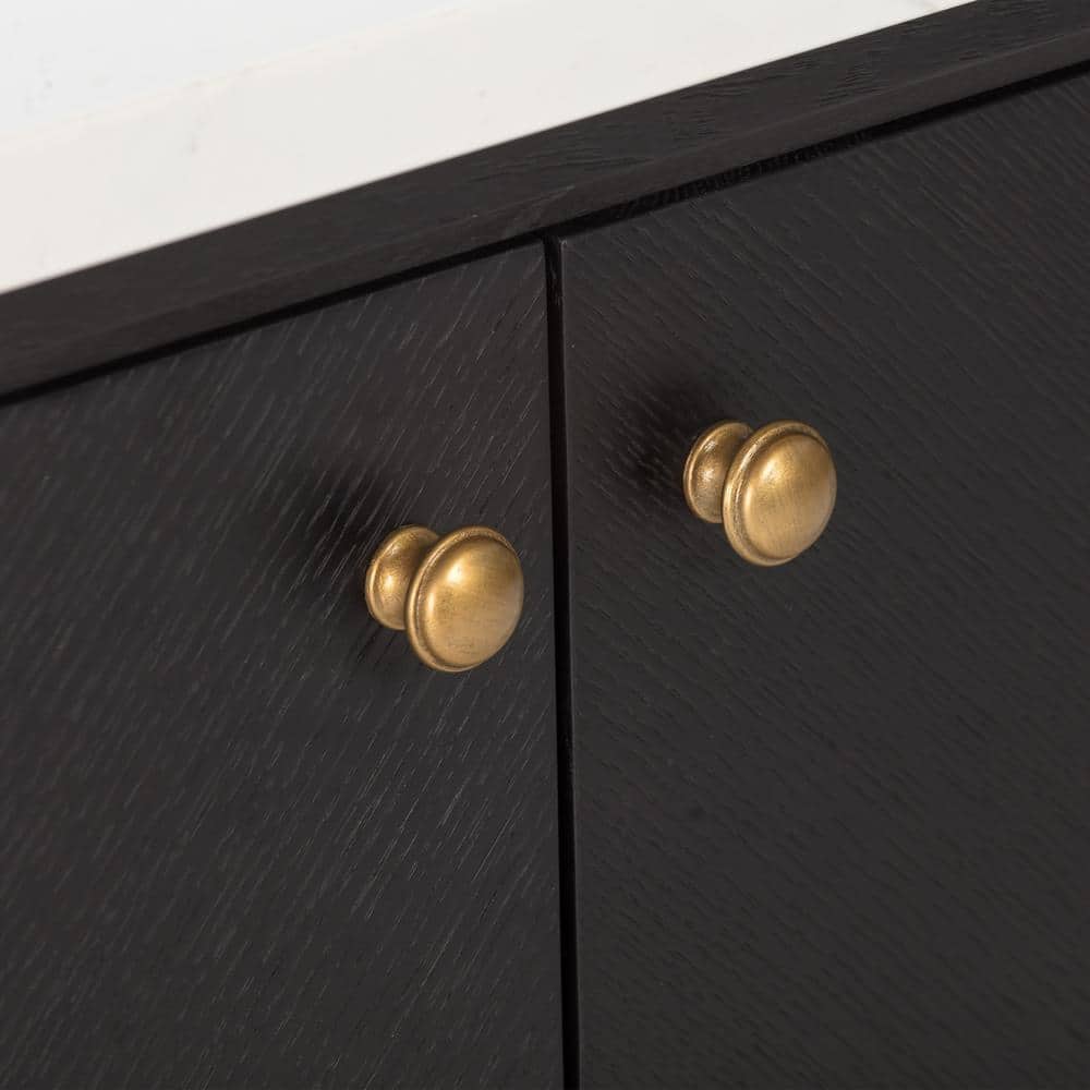 Adele 48'' Black Oak Single Bathroom Vanity Base