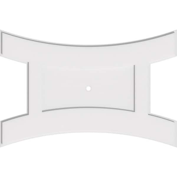 Ekena Millwork 40 in. W x 26-5/8 in. H x 1 in. ID x 1 in. P Haven Architectural Grade PVC Contemporary Ceiling Medallion