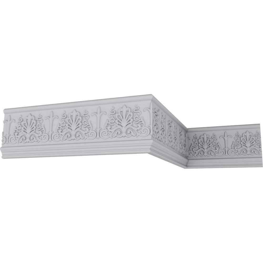 94.5" White Primed Polyurethane Chair Rail Moulding