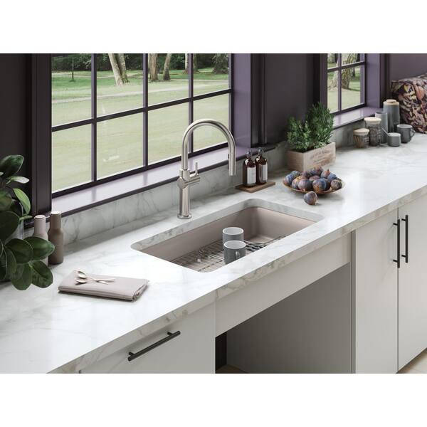 Spectrum Cora Small Frost/Warm Gray Taupe Kitchen Sink Mat A25715 - The  Home Depot