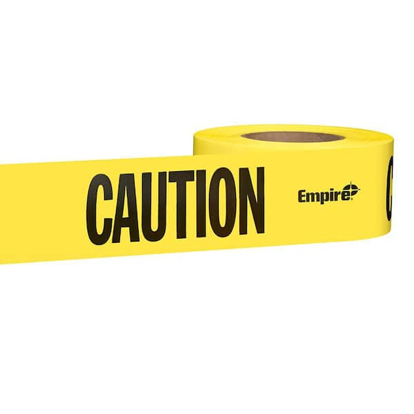 Empire 3 in. x 1000 ft. Caution/Cuidado Standard Barricade Tape