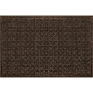 Brown 24 in. x 36 in. Synthetic Surface and Recycled Rubber Commercial Door Mat