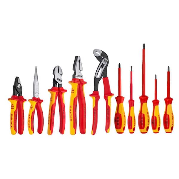Pliers and Screwdriver Tool Set with Hard Case (10-Piece)