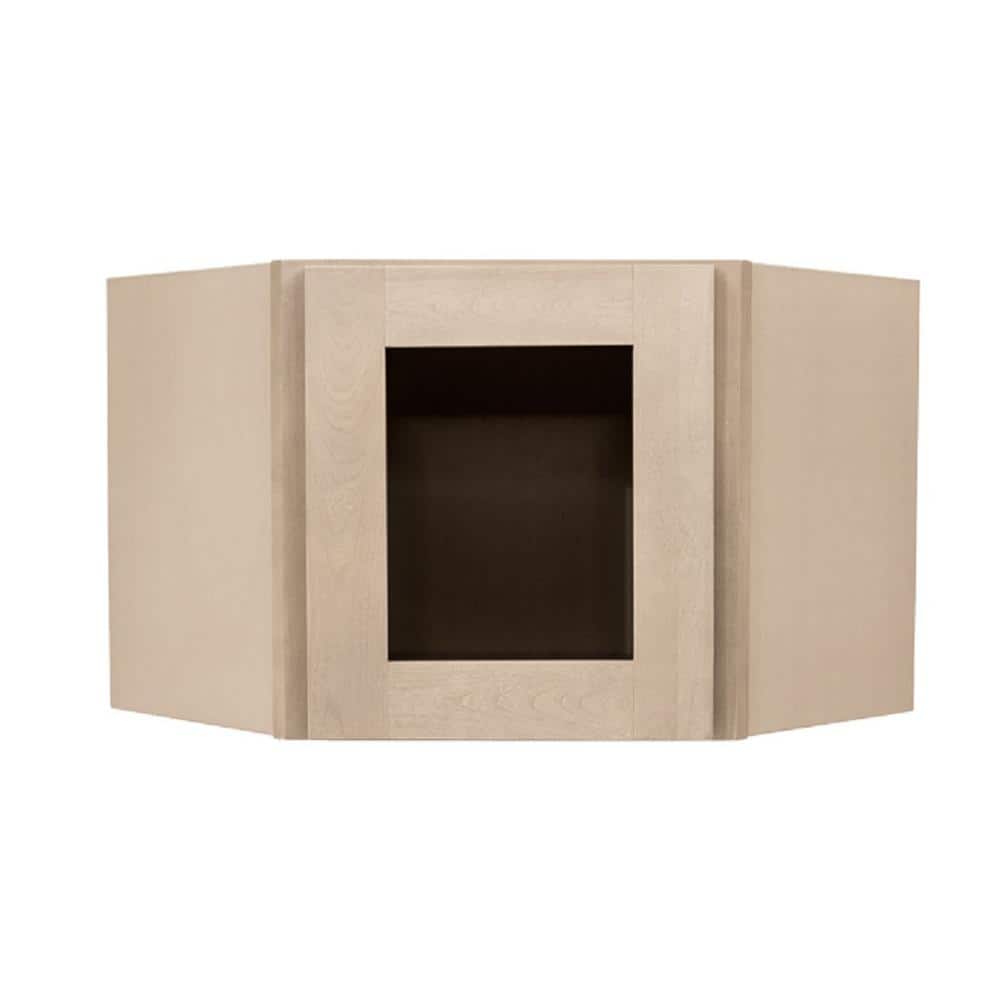 Lancaster Shaker Assembled 24x15x12 in. Wall Diagonal Mullion Door Corner Cabinet with 1 Door in Stone Wash price history on PriceWatchPro