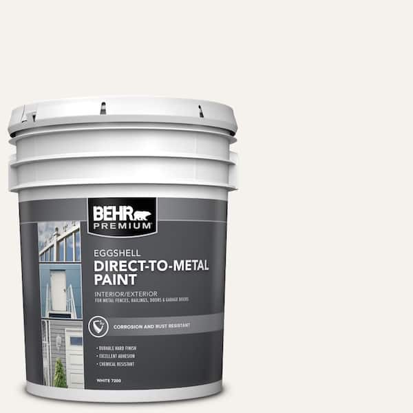 BEHR PREMIUM 5 gal. #PR-W14 Bit of Sugar Eggshell Direct to Metal Interior/Exterior Paint