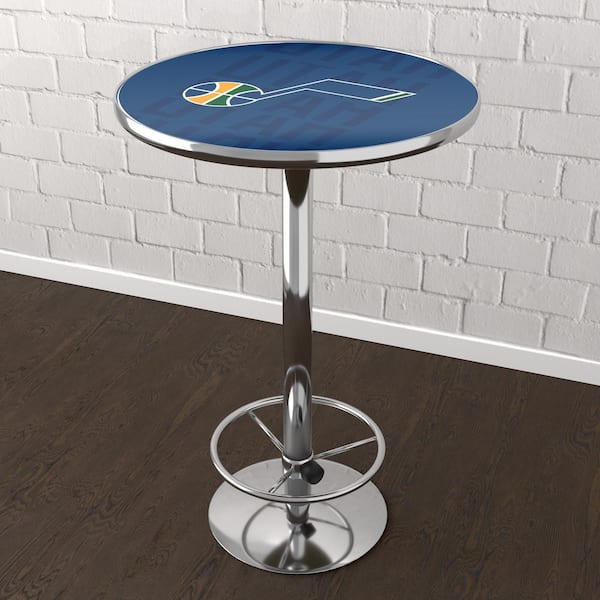 Unbranded Utah Jazz City Blue 42 in. Bar Table