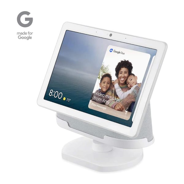 [Official Made for Google] Wasserstein Adjustable Stand Compatible with Google Nest Hub Max (White)