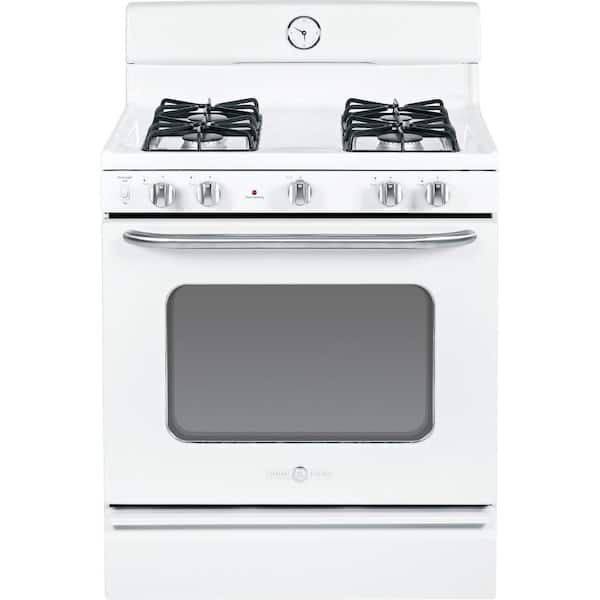 GE 4.8 cu. ft. Gas Range in White