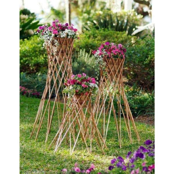 48 in. H Classic Willow Funnel Trellis