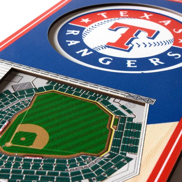 YouTheFan MLB Texas Rangers 6 in. x 19 in. 3D Stadium Banner-Globe Life Park  in Arlington 0953876 - The Home Depot