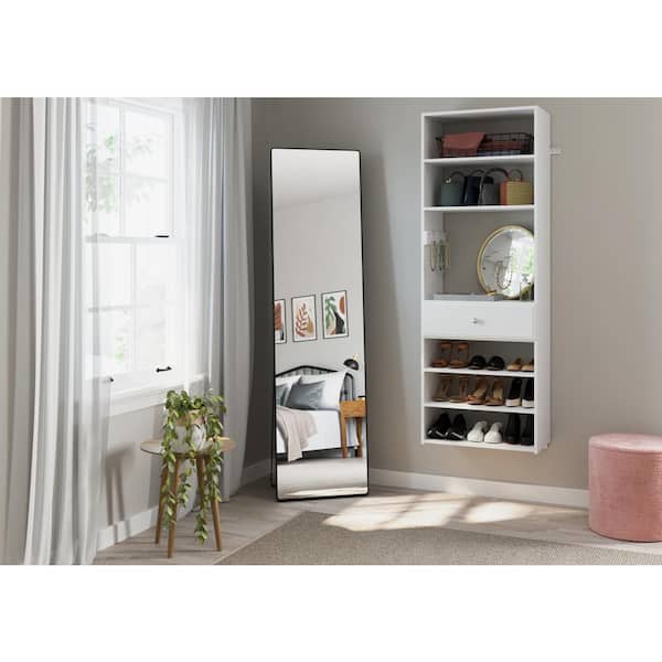 25.125 in. W White Accessory Wood Closet System Tower
