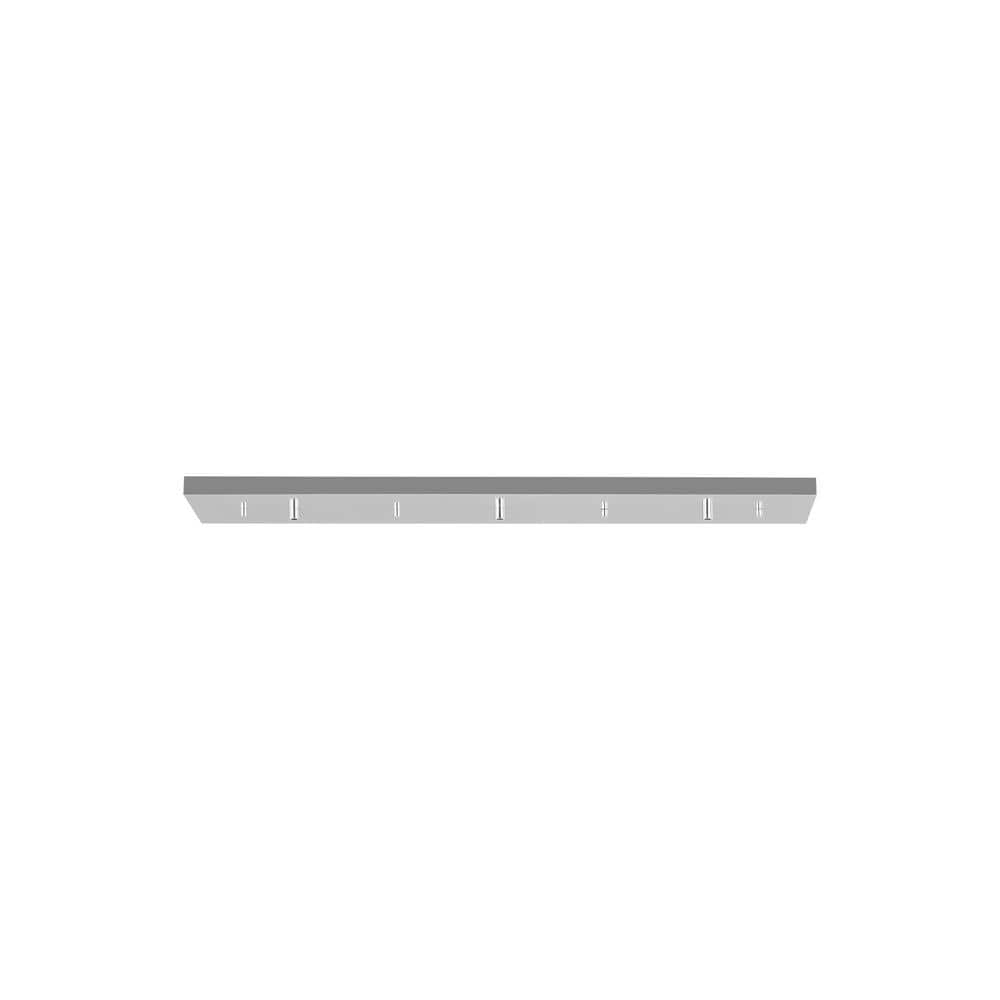 36 Inch White and Brushed Nickel Linear Canopy