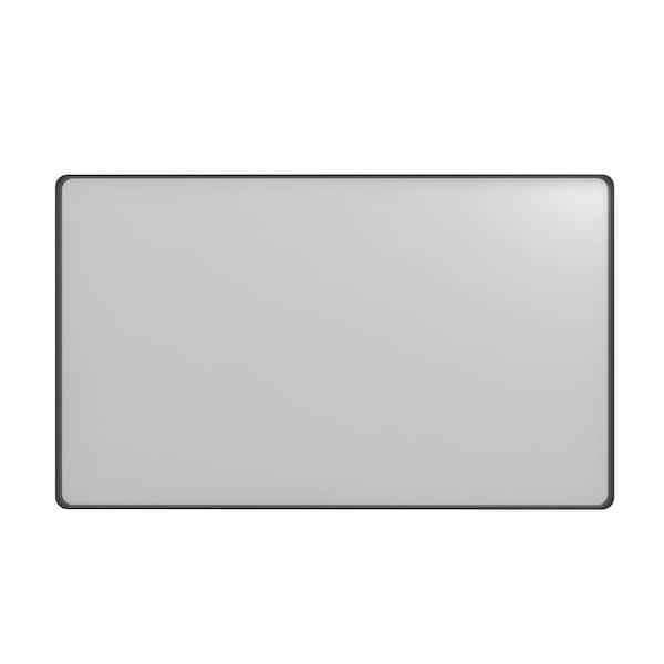 60 in. W x 36 in. H Large Rectangular Framed Wall-Mounted Bathroom Vanity Mirror in Tempered Glass