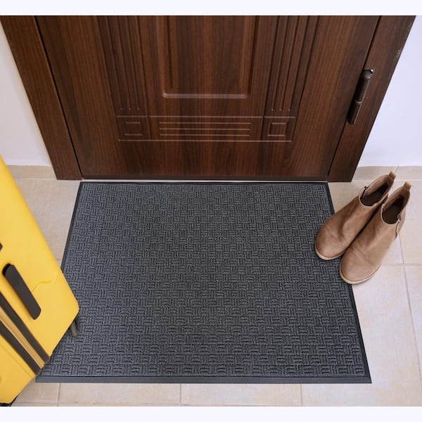 Doortex Ribmat Indoor / Outdoor Entrance Mat, Charcoal-36 in. x 60 in.
