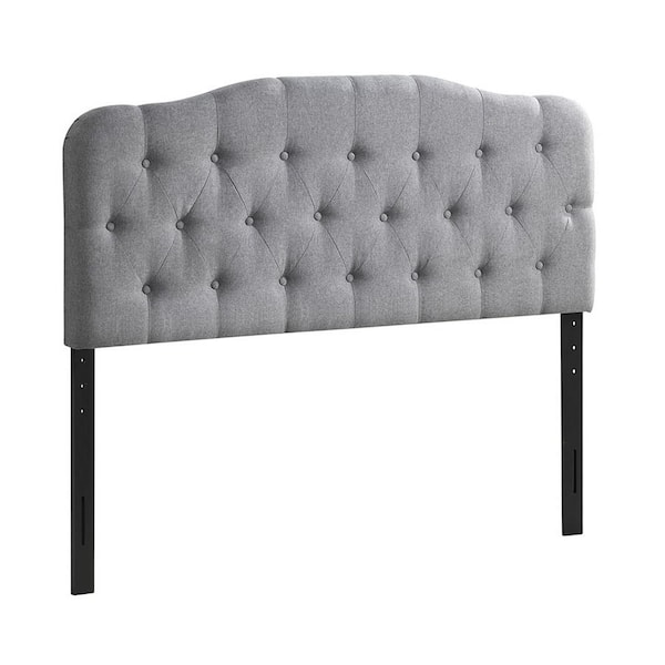 EDGEMOD Culberson Tufted Headboard Queen Size in Gray