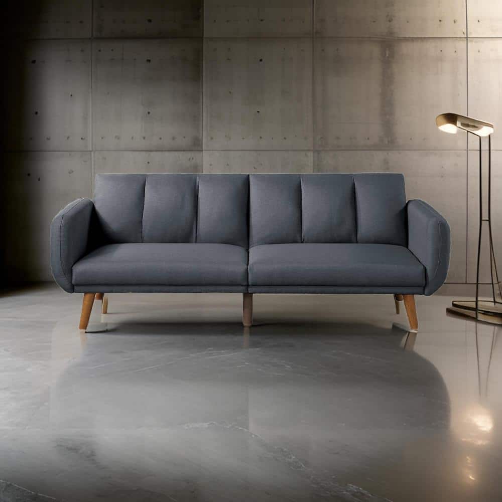 Elegant Light Gray Tufted Loveseat with Removable Cushions
