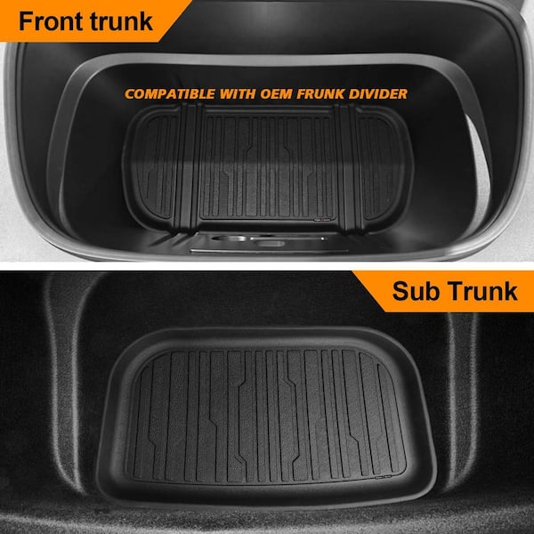 Heavy Duty 10PCS TPE Car Floor Mat Cargo Mat for Tesla Model Y