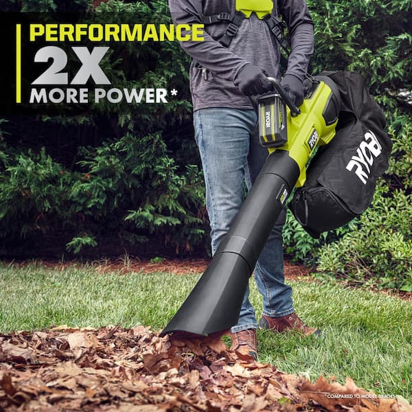 Reviews for RYOBI 40V HP Brushless 100 MPH 600 CFM Cordless Leaf Blower Mulcher Vacuum with 2 4.0 Ah Batteries and Charger Pg 1 The Home Depot