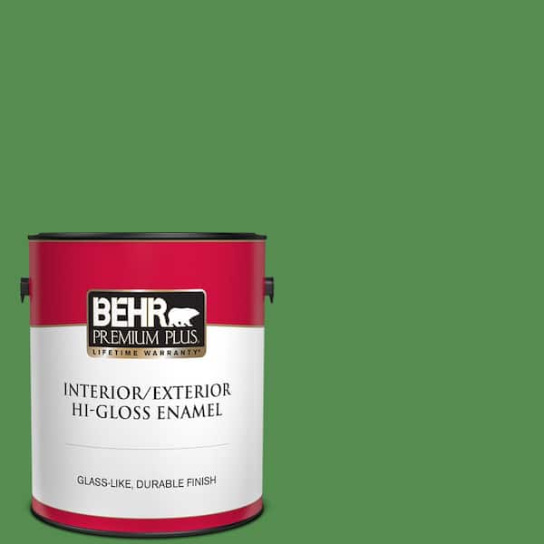BEHR PREMIUM PLUS 1 gal. #M390-6 Belfast Hi-Gloss Enamel Interior/Exterior Paint