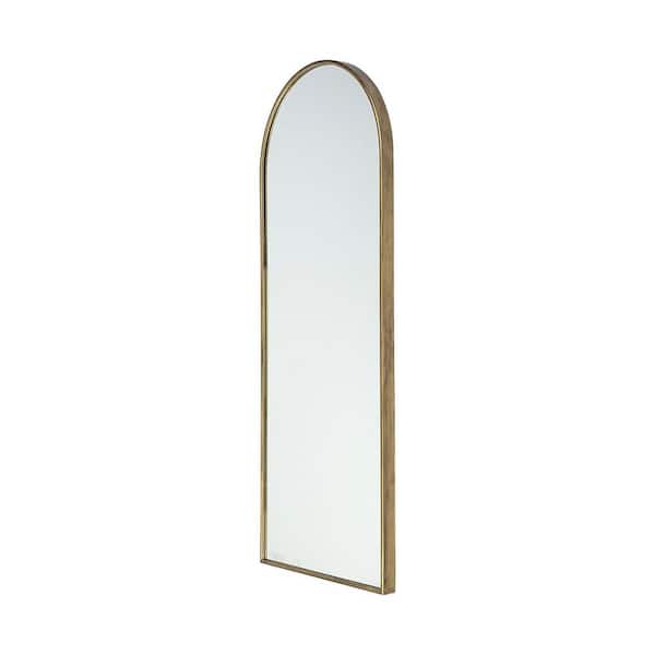 HomeRoots Mariana 70 in. x 2 in. Classic Irregular Framed Gold Vanity Mirror
