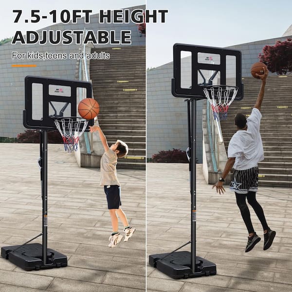 Tatayosi 44 in. Shatter Portable Basketball System with Fillable