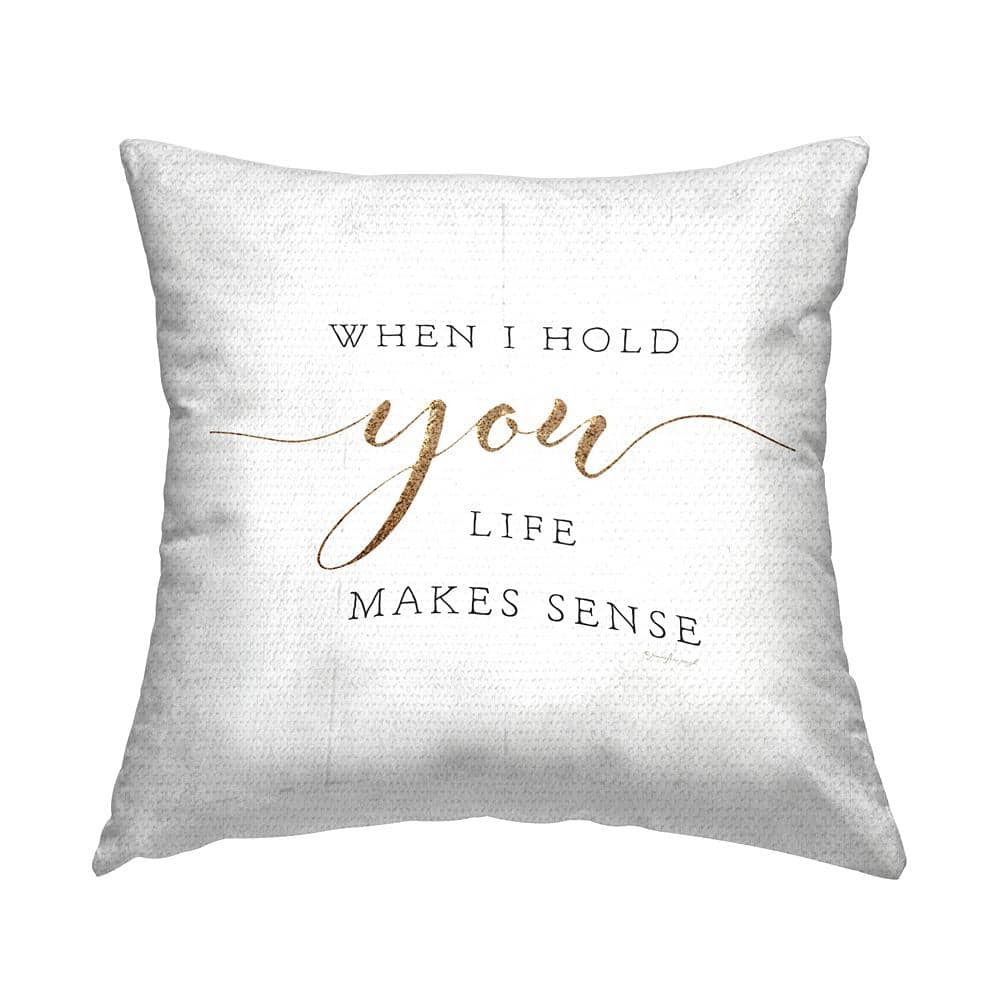 Life Makes Sense Romantic Farmhouse Love Phrase Black Square Outdoor Throw Pillow price history on PriceWatchPro