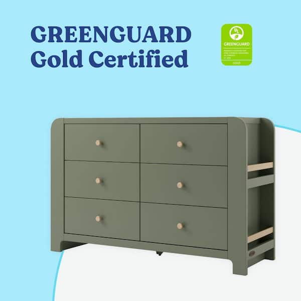 green guard dresser Amazon.com : Storkcraft Horizon 6 Drawer Dresser (Olive) GREENGUARD Gold Certified Dresser for Nursery & Kids' Room, Modern Storage with Interlocking Drawer System : Baby