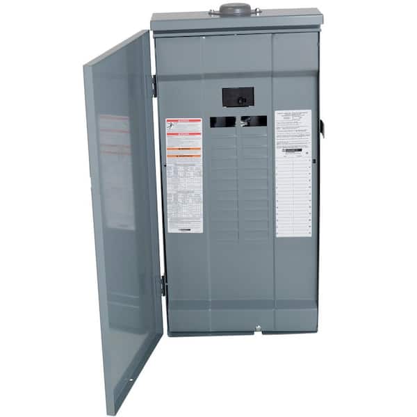 Square D Homeline 125 Amp 24-Space 48-Circuit Outdoor Main Breaker